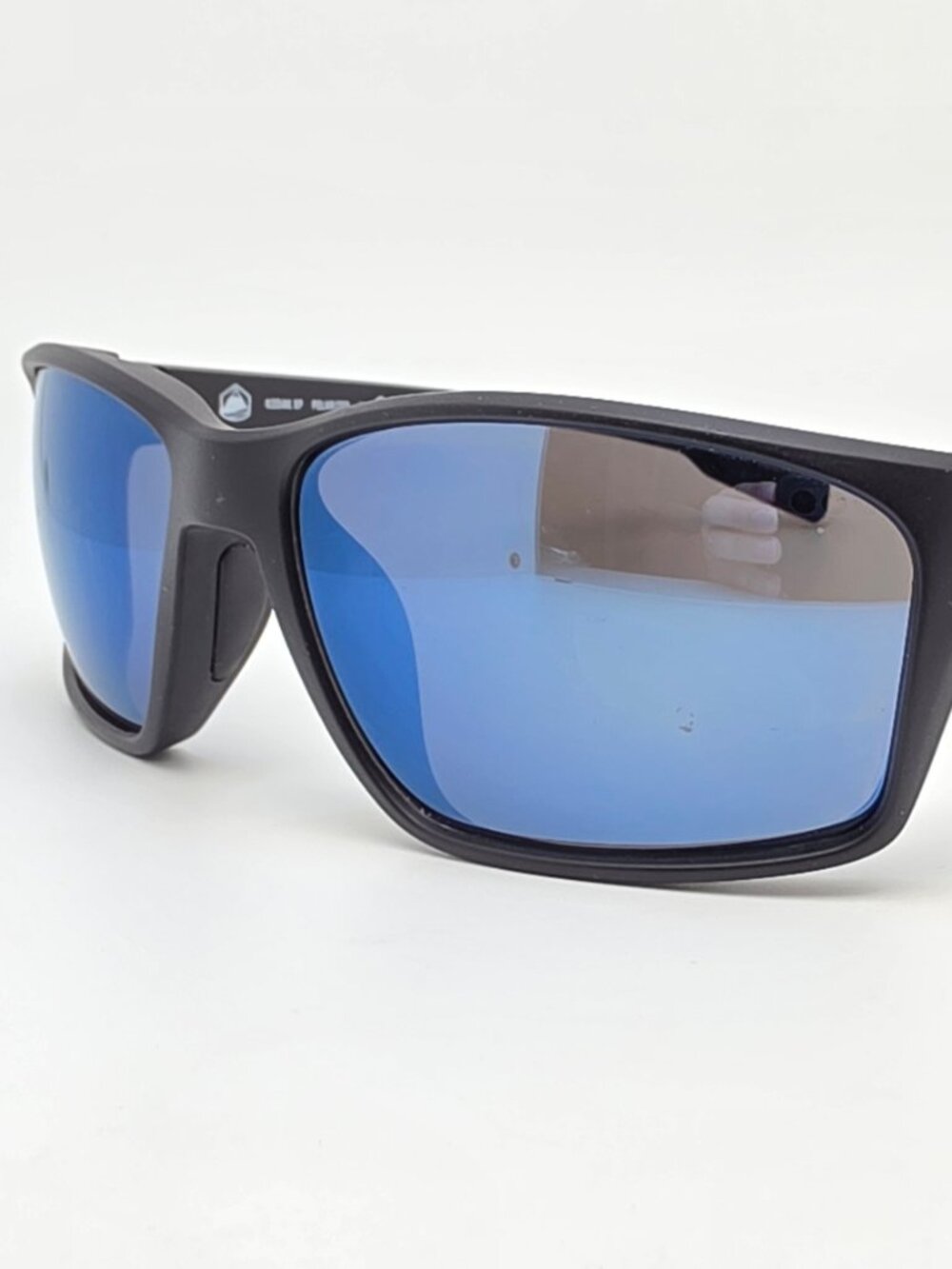 Native Kodiak XP XD9037 Matte Black Frame Polarized Blue Mirror Lens Sunglasses